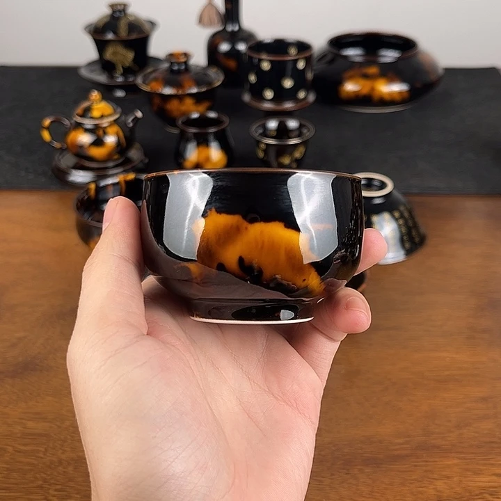 杯玳瑁釉禅定主人杯