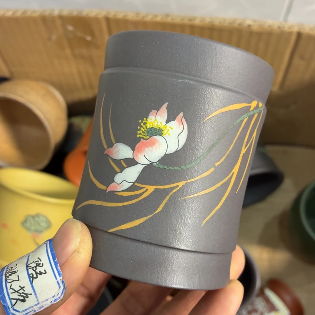紫砂茶杯瑕疵不退不换介意勿拍