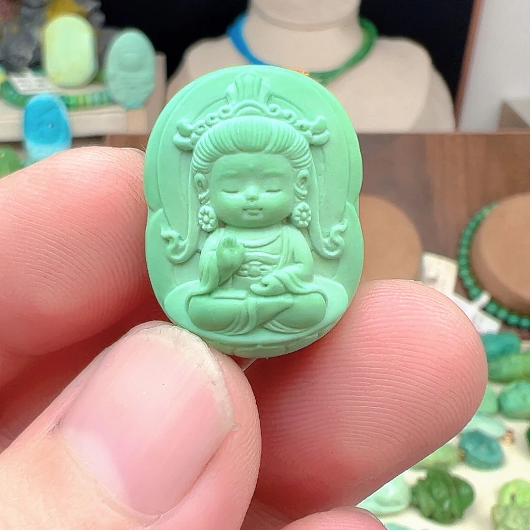 绿松石未镶嵌菜籽黄绿松石