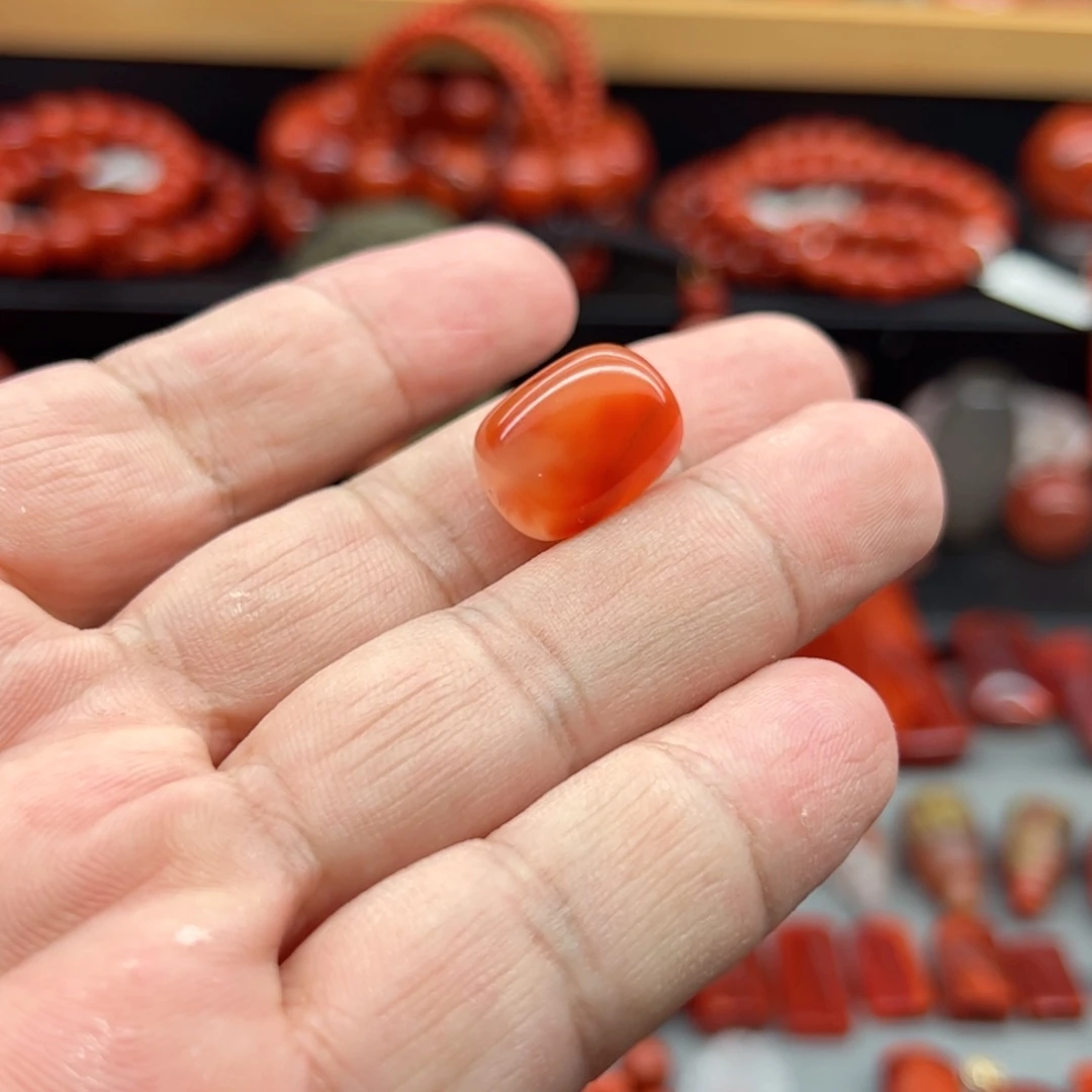 南红玛瑙单珠未镶嵌
