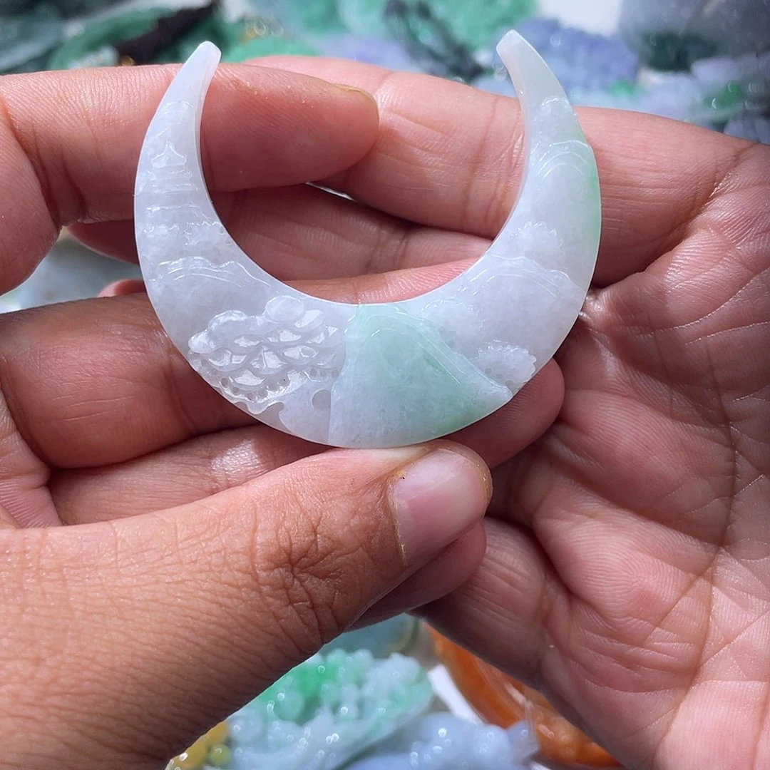 颈饰未镶嵌翡翠翡玉缘翡翠