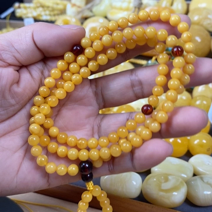 琥珀颈饰未镶嵌链子
