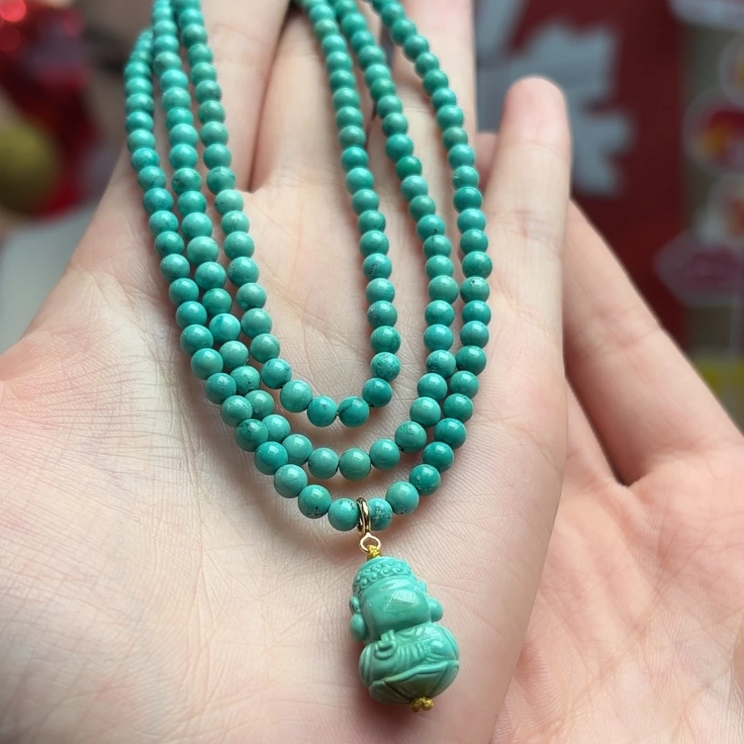 绿松石未镶嵌颈饰