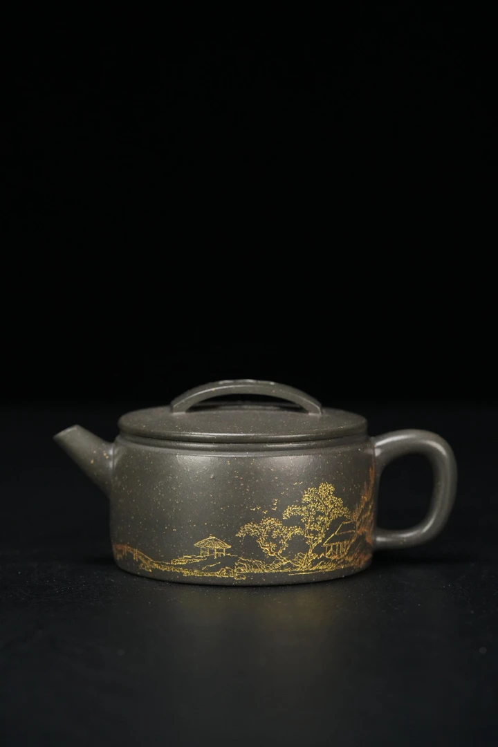 凡凡会客厅 LC142储立之汉瓦 雪花青200CC 紫砂壶