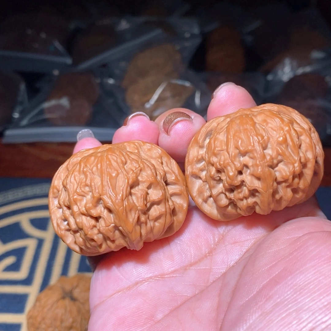 也***.文玩核桃把件磨盘