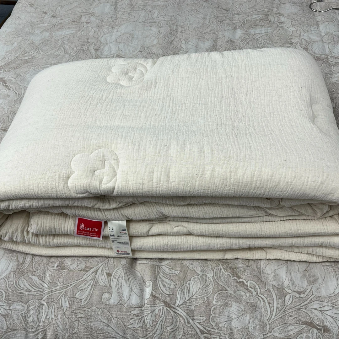 【二叔棉麻仓】新款棉麻棉花被 纯色超柔柔软 价格以开