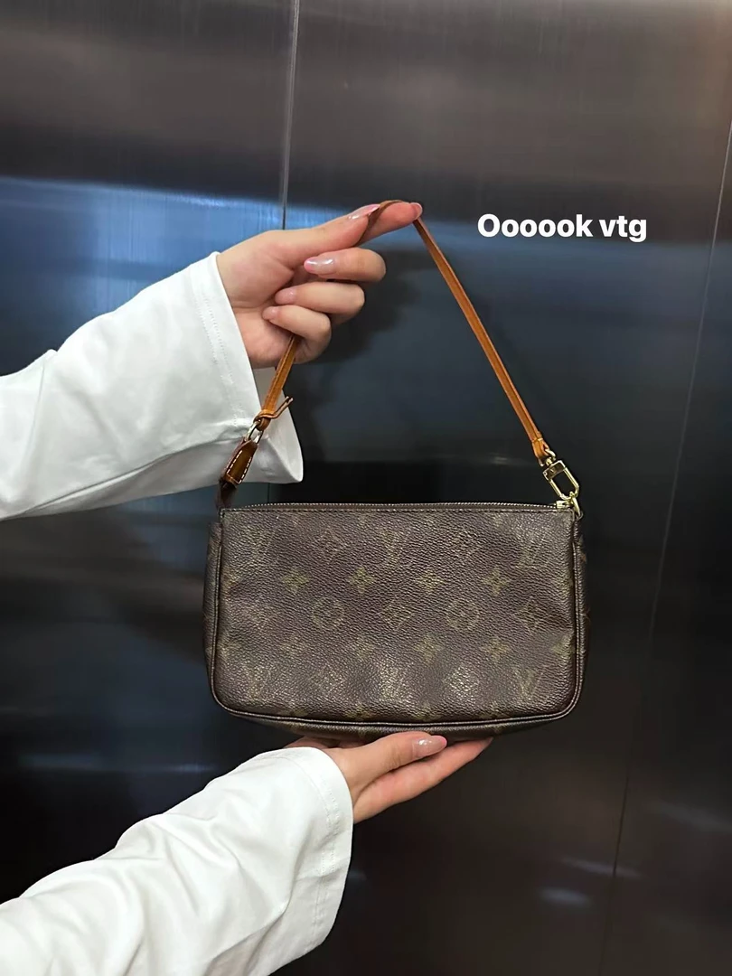 95新 LouisVuitton/路易威登 CS6738  LV 老花大号麻将包
