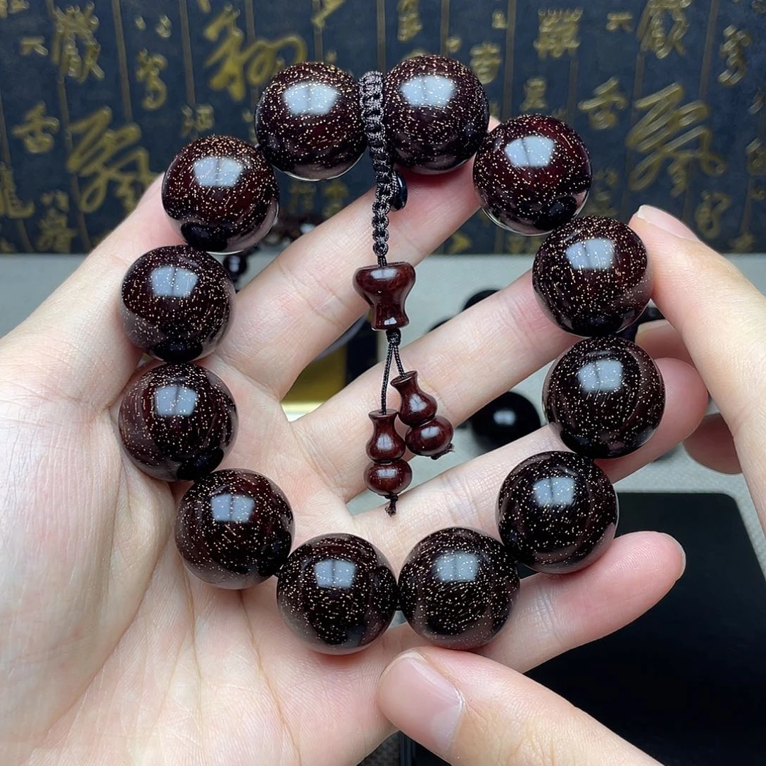 檀香紫檀（小叶紫檀）从***爱2.0 12颗 高油密爆满金星