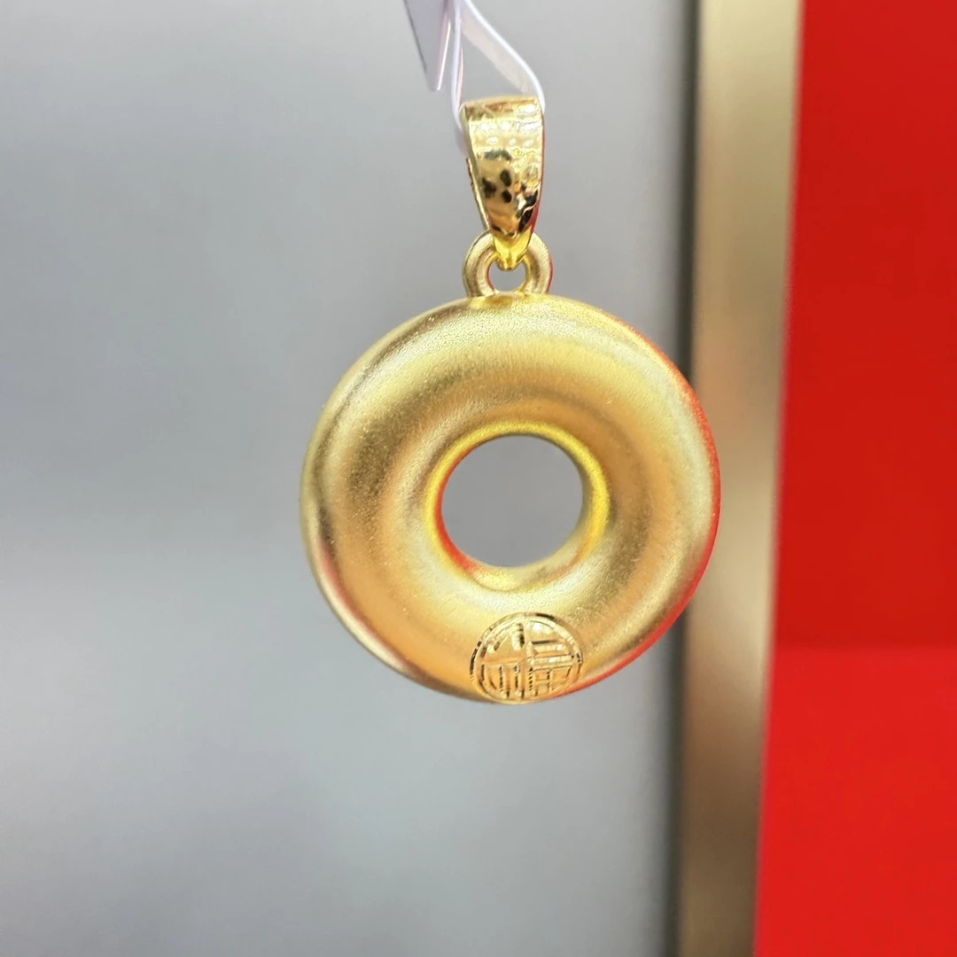 【大魔王专享】足金999 平安扣 GP 2.26纳金添喜