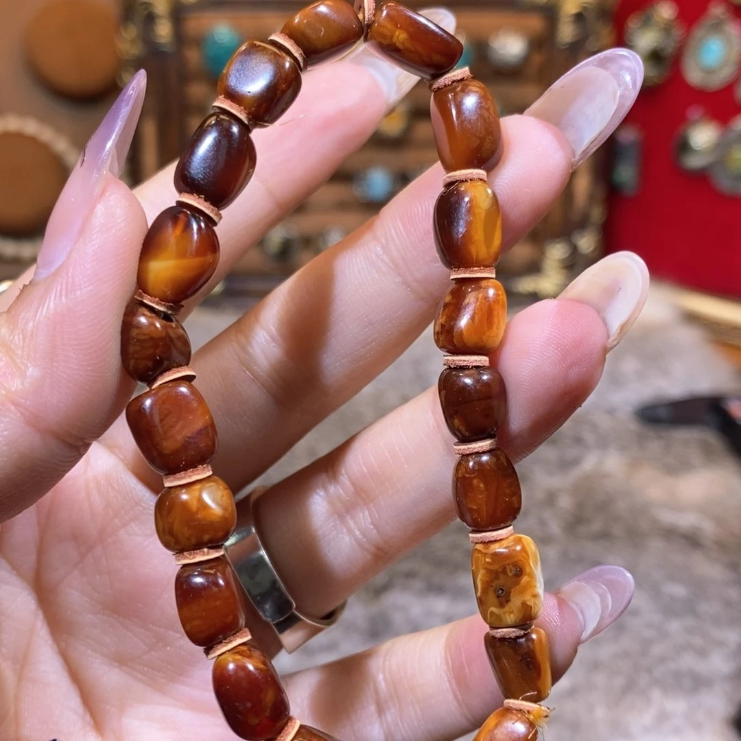 琥珀手链未镶嵌手绳