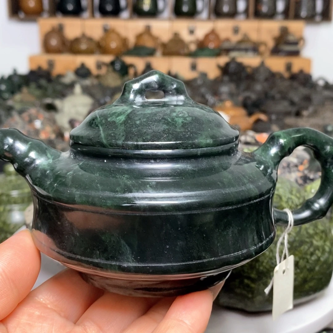 藏玉药王石福利款竹节壶240cc