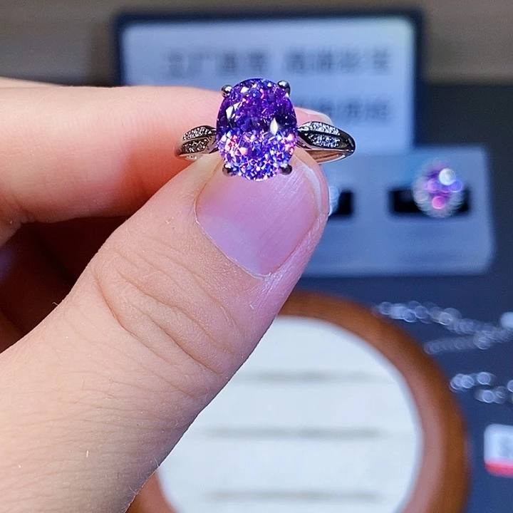 戒指碧玺银S925镶嵌