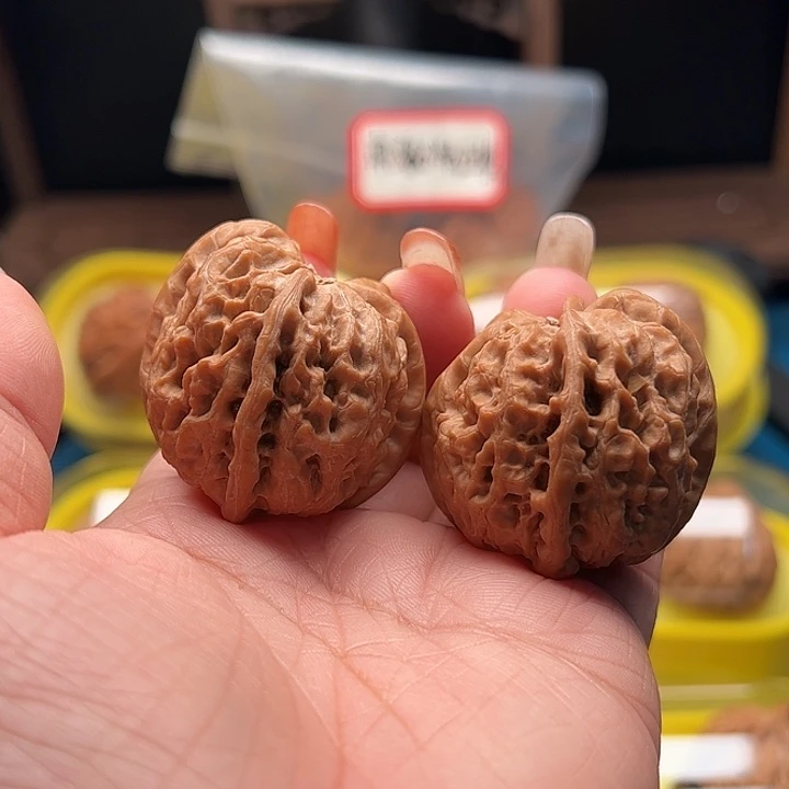 吊坠文玩核桃雨花石四棱 天残脚 全品