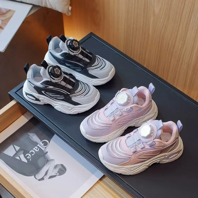 2316春秋季新款儿童透气老爹鞋男女童软底跑步休闲鞋