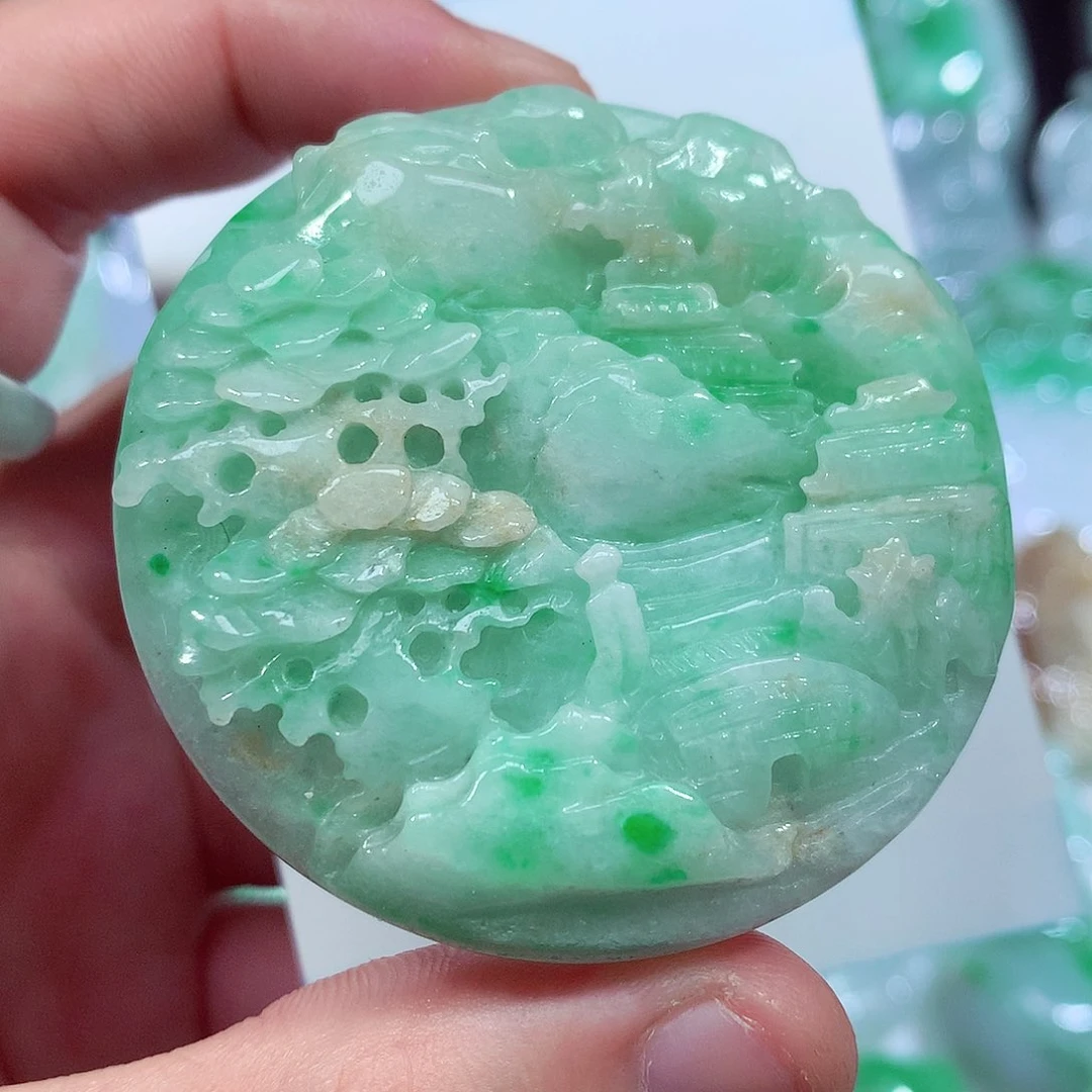 翡翠未镶嵌颈饰缅甸翡翠