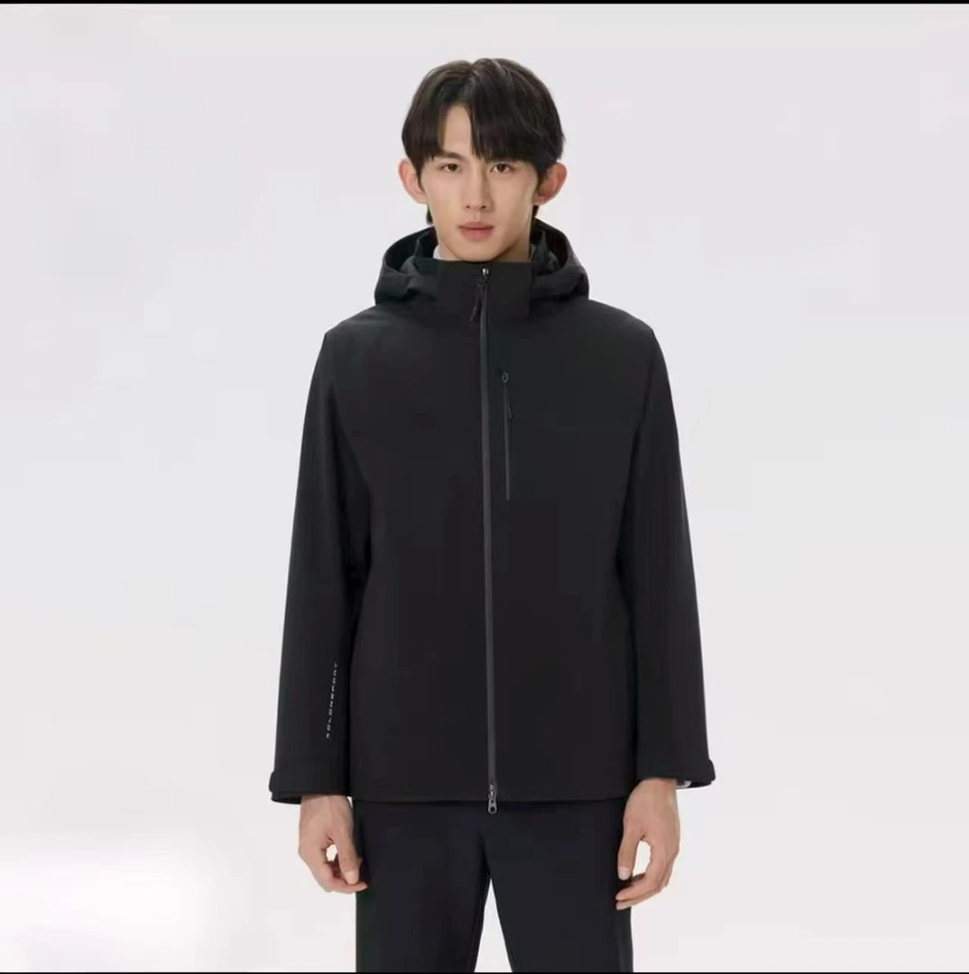 【叶23】软壳加绒连帽冲锋外套