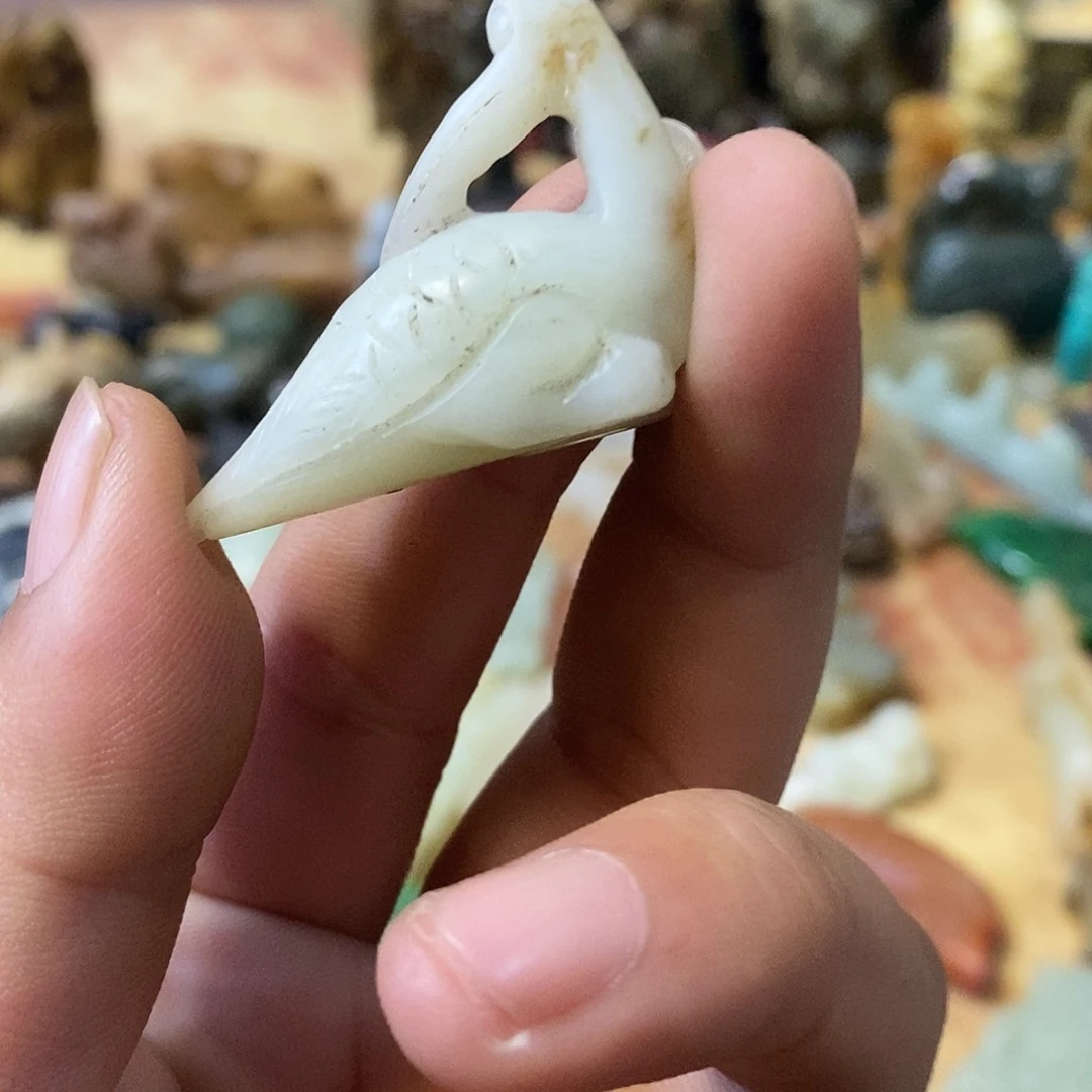 和田玉（糖玉）未镶嵌摆件玉器玉器玉器摆件