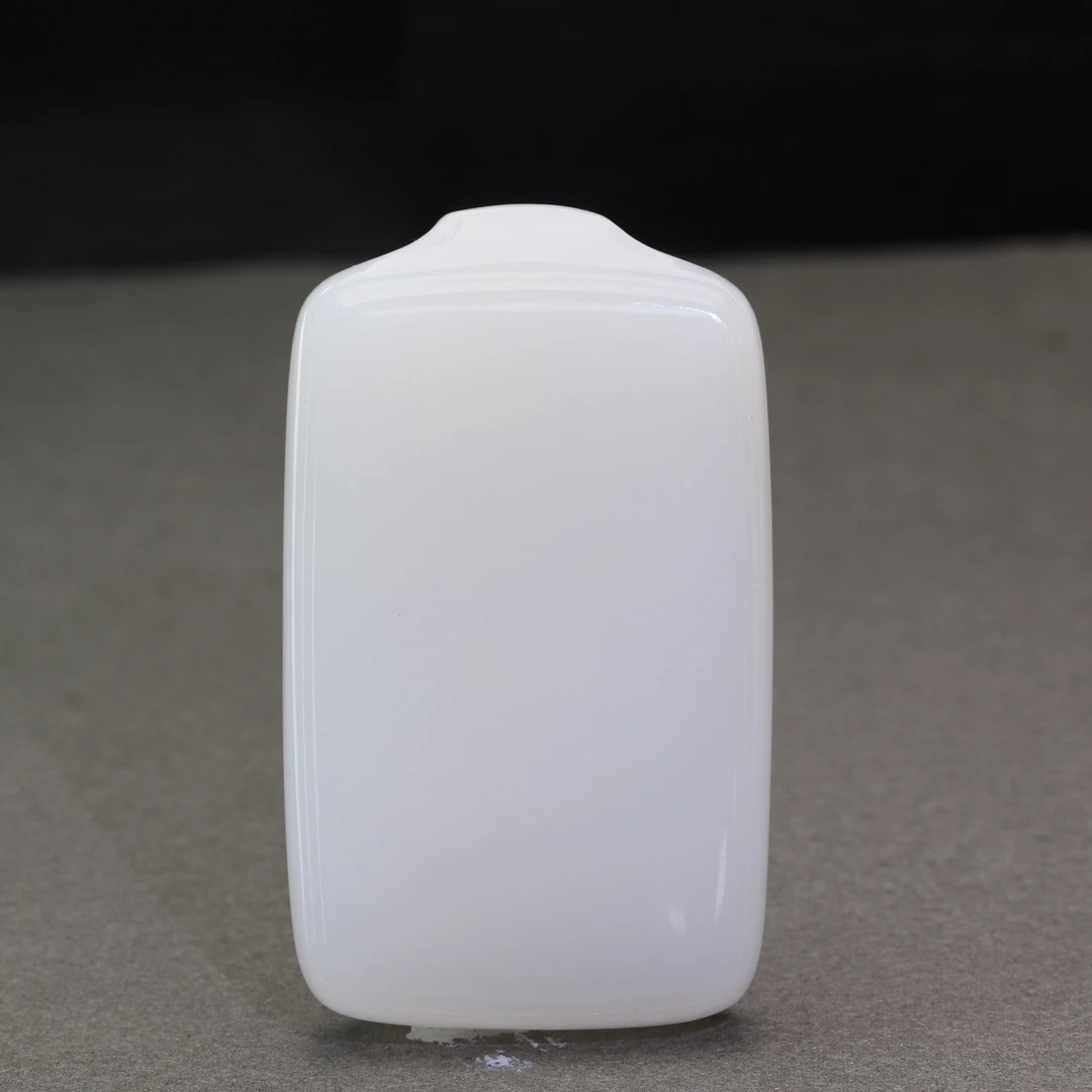 16和田玉羊脂白平安无事牌/700157保利厦门拍卖