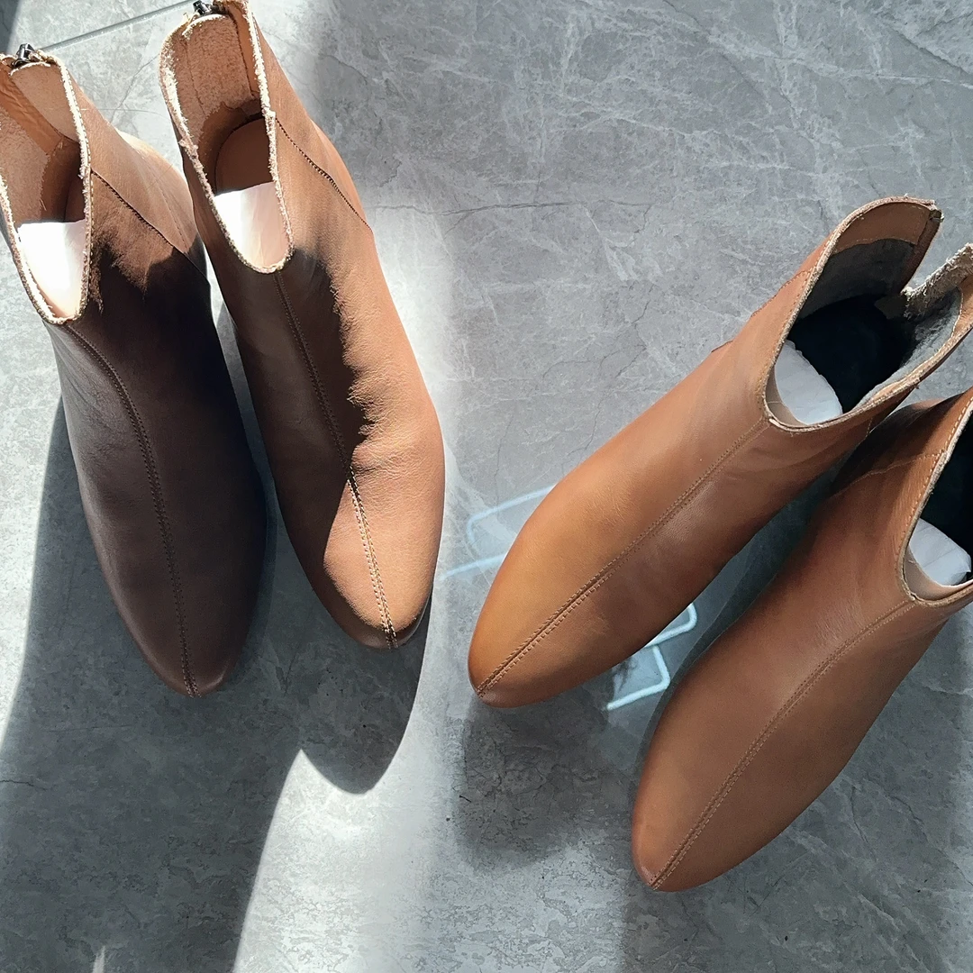 【美含经典】小众设计师款都市休闲短靴