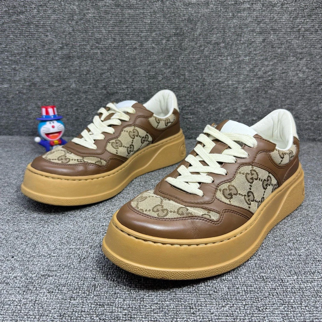 99新 GUCCI/古驰 38.5码 厚底鞋饼干鞋 D7135