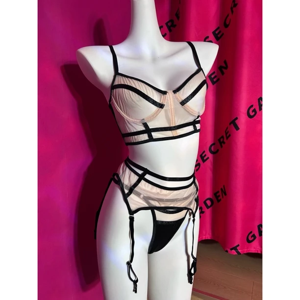 性感聚拢网纱内衣