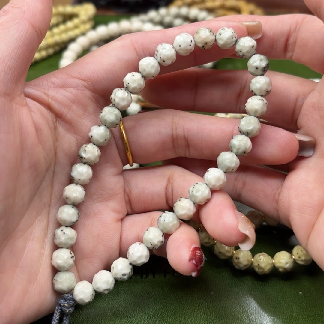 星月菩提手串8改无相手持❗️二次圆❗️糯冰石玉料