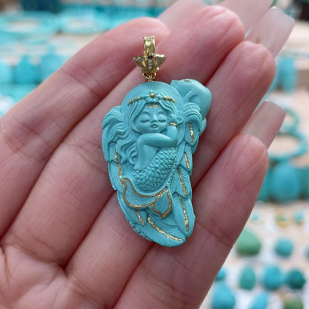 绿松石珠宝奇石未镶嵌k*?