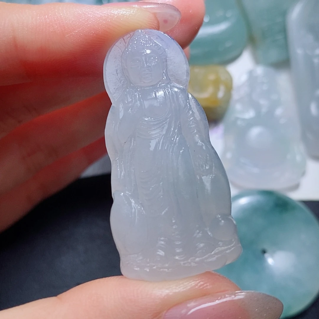 定制翡翠未镶嵌毛货付款后联系客服确认抛光
