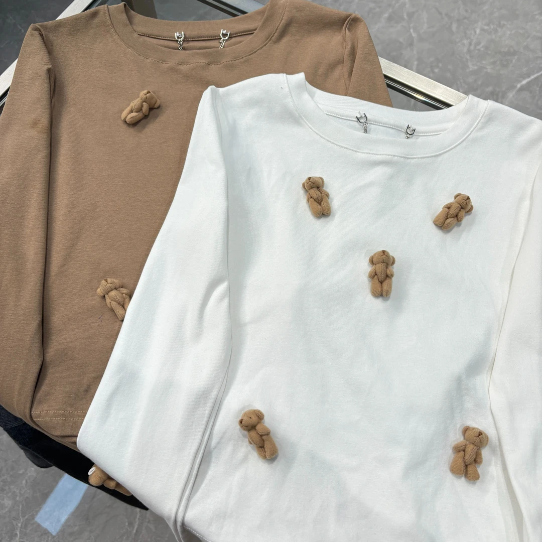 【YU·PP】（025）小众修身小熊软糖长袖打底衫（P0220）