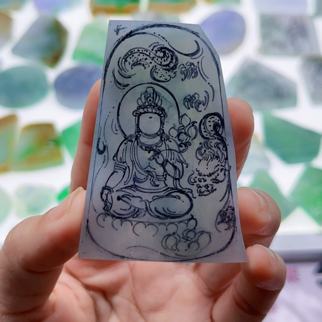 定制翡翠未镶嵌天然翡翠a货