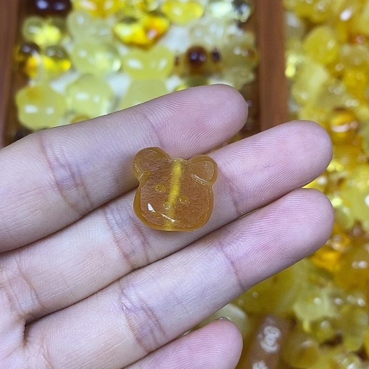 吊坠橄榄核小熊头71