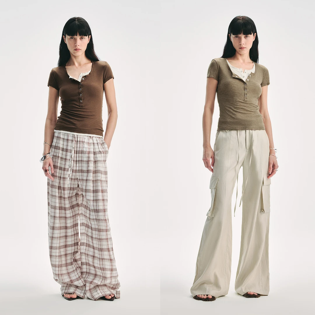 付智恩 季节转场 波嬉风亨利领T恤