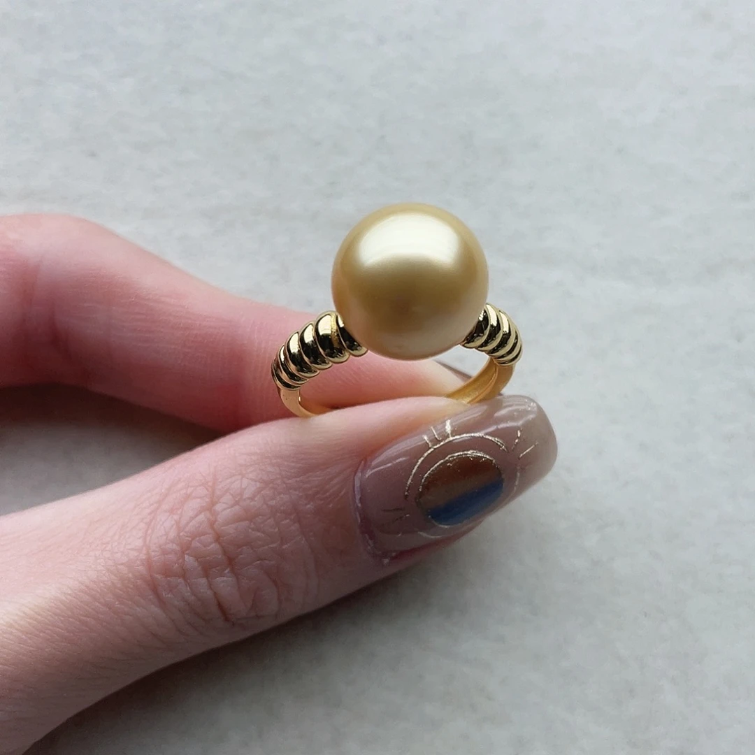 戒指121银S925镶嵌海水珍珠