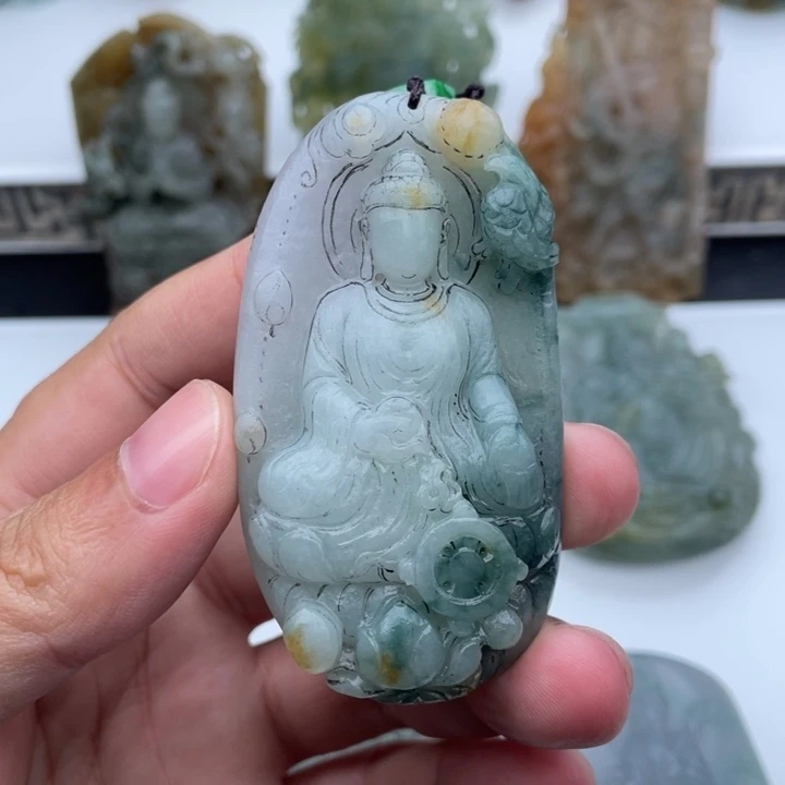 未镶嵌定制翡翠阿弥陀佛