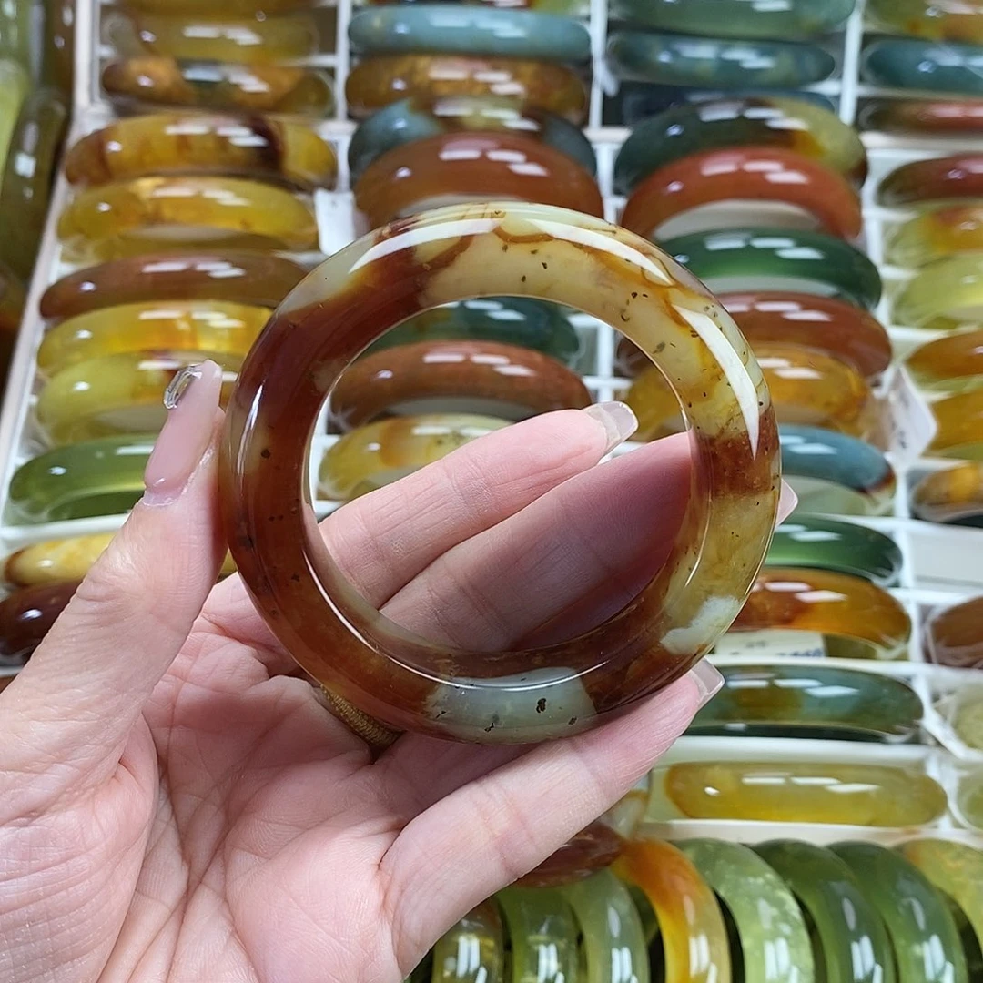未镶嵌蛇纹石玉手镯54