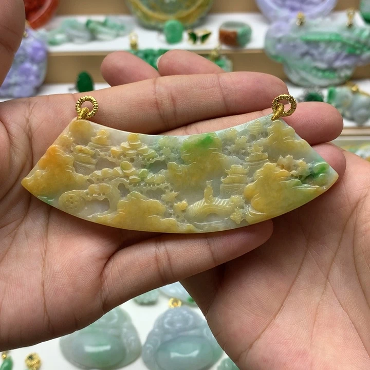 颈饰未镶嵌翡翠翡翠