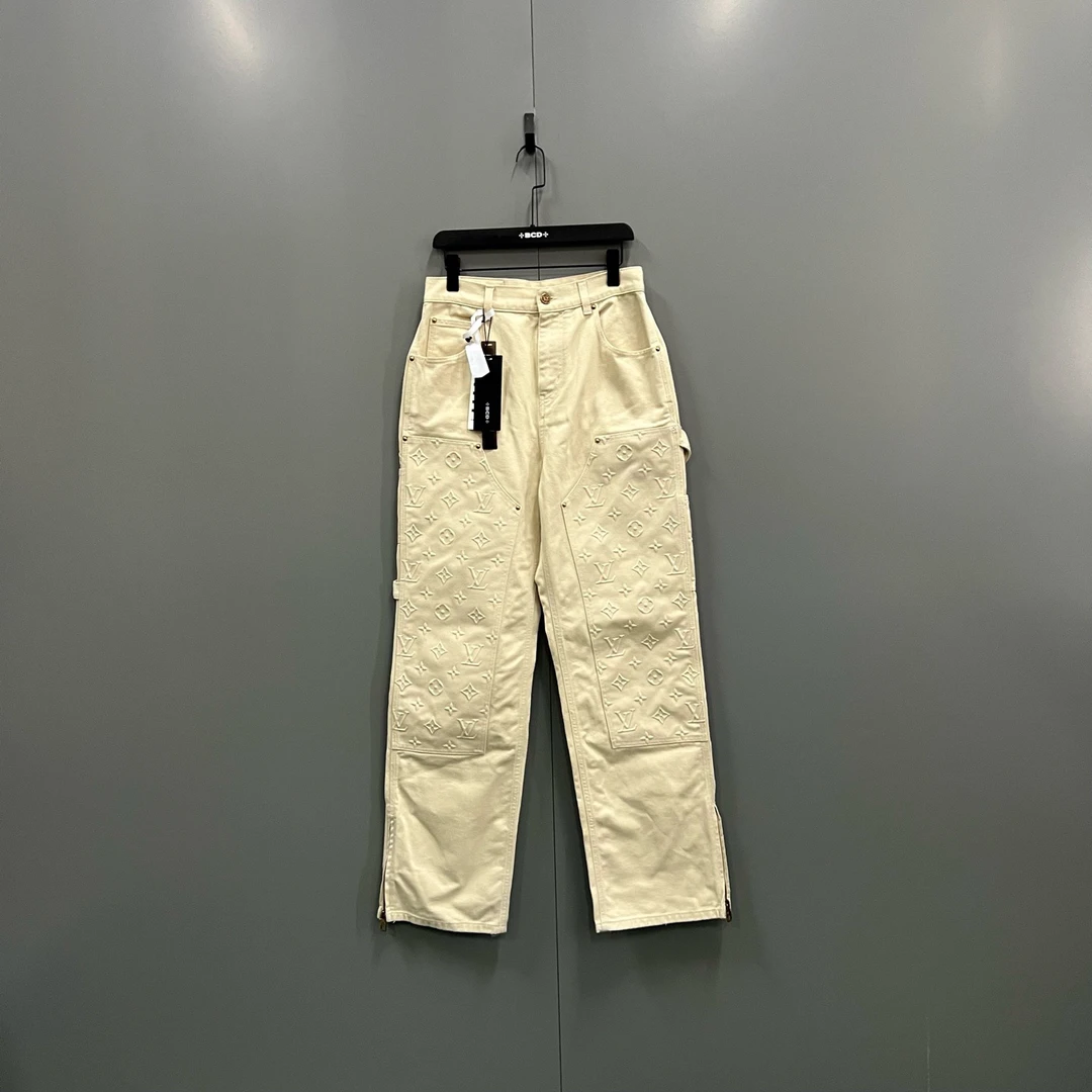 95新 LouisVuitton/路易威登 yy 老花伐木裤 30码/015189 无洗标