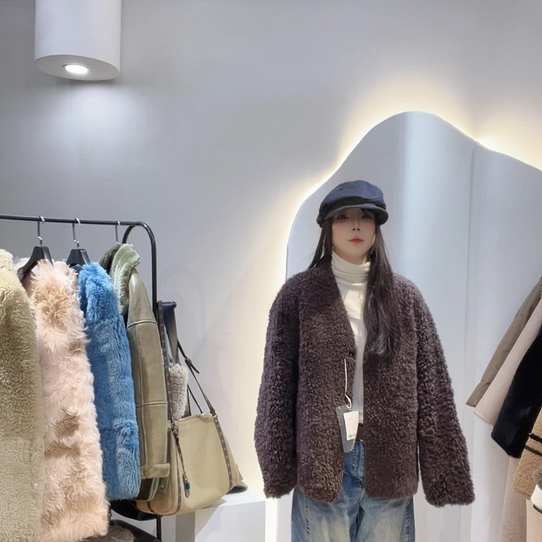 真皮皮毛一体外套222-3295/130斤内