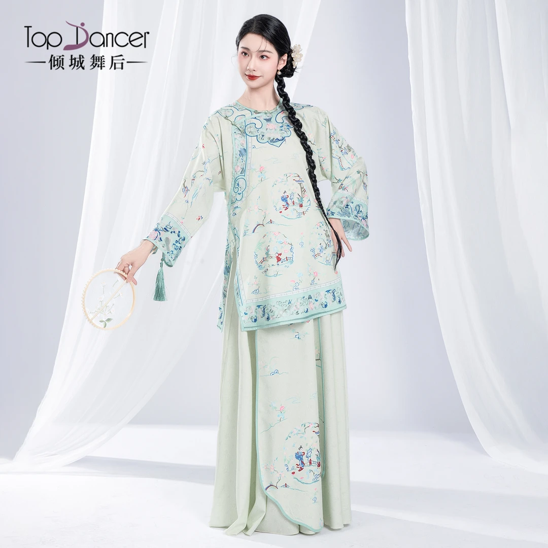 倾城舞后古典舞服装新中式国风舞蹈服练功服飘逸宽松中国舞演出服