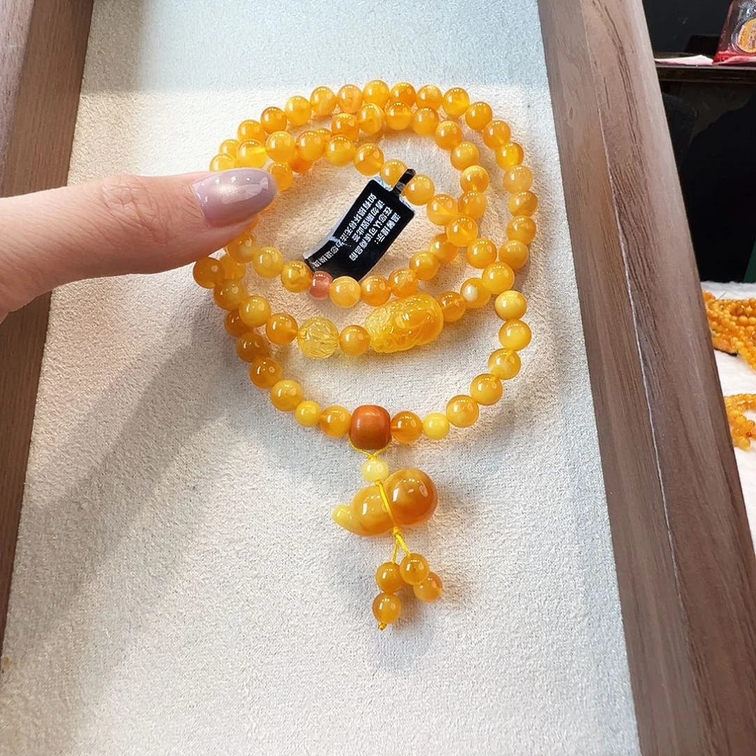 手链蜜蜡未镶嵌蜜蜡6.7mm