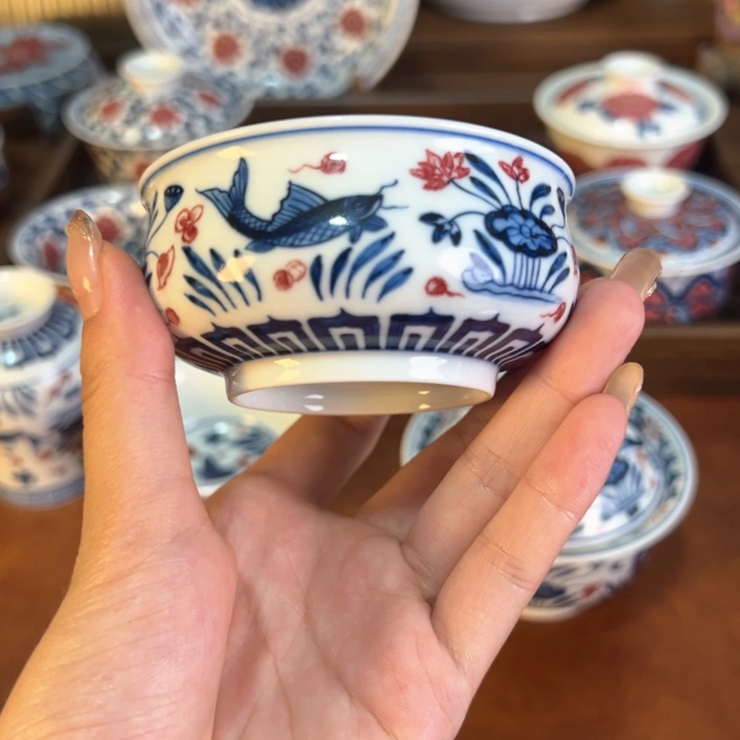 摆件景德镇瓷器手工手绘陶瓷