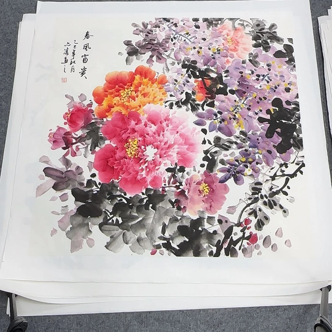 国画68*68纯手刘亦凌