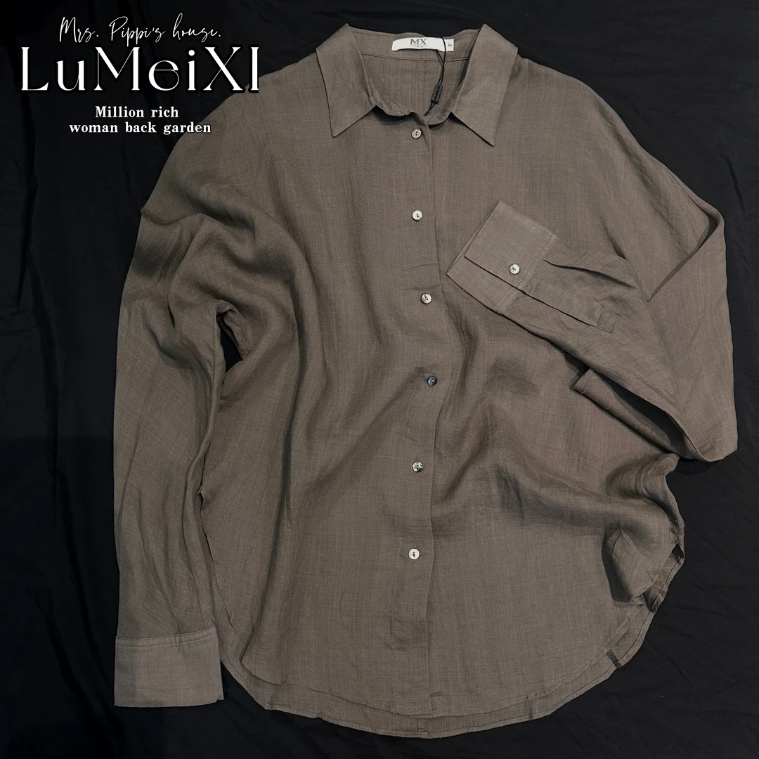 LMXPPJ【彼岸】 夏季新款气质女衬衫百搭宽松显瘦衬衣MX231