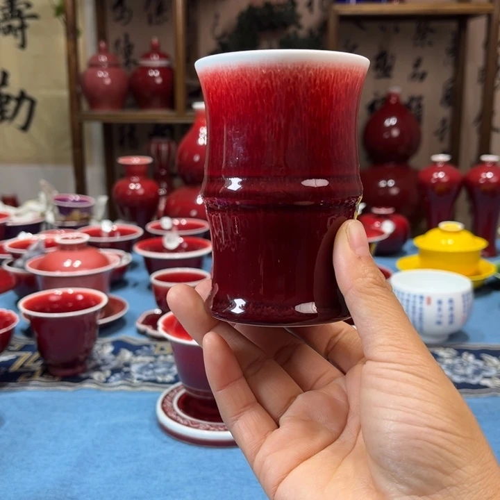 景德镇陶瓷大竹节杯