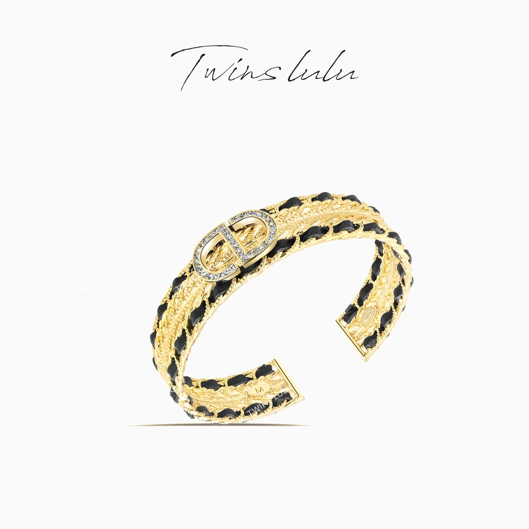 TWINS LULU 镀k金 法式轻奢气质个性小众设计感手镯TSS7270