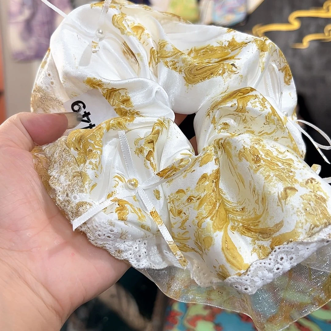 坠**空449新款大蕾丝发圈