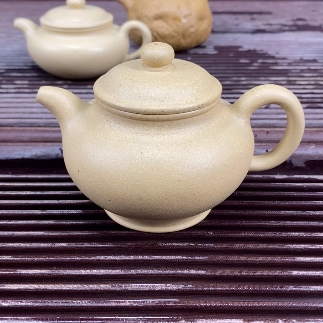 紫砂茶壶宜兴原矿紫砂壶全手多想本绿250c