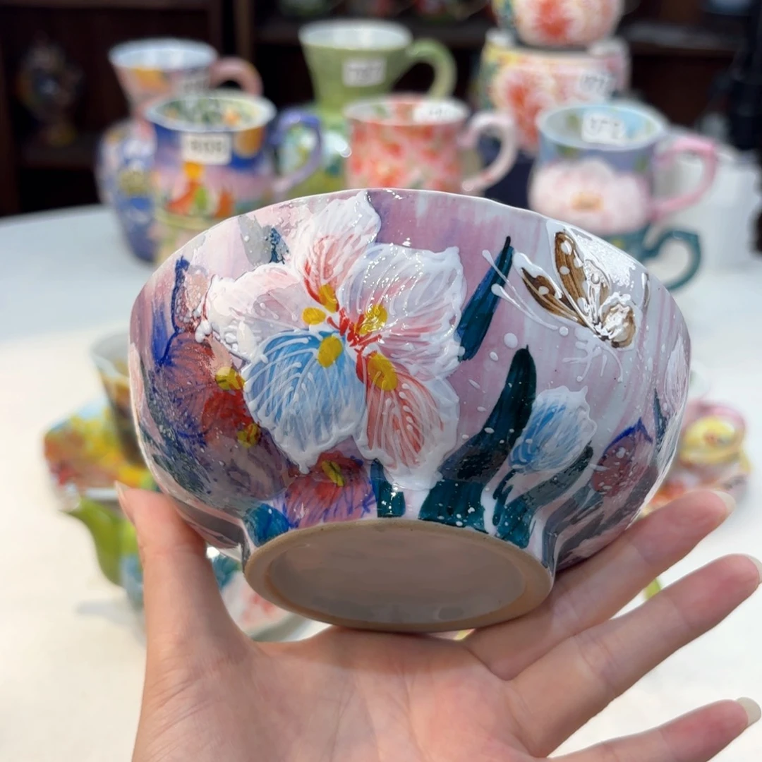 景德镇手绘高温釉下彩陶瓷茶具