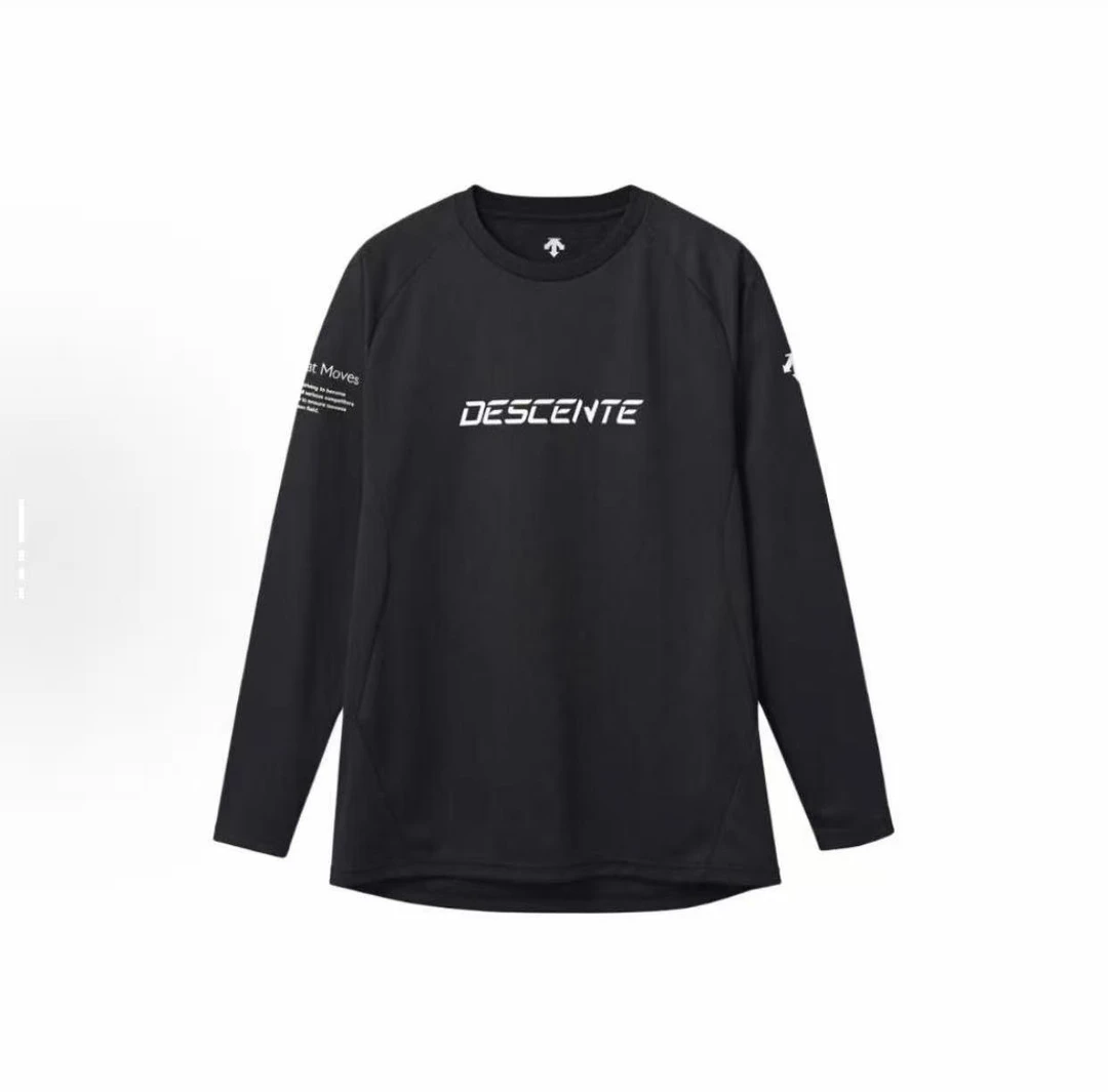 DESCENTE/迪桑特日版圆领长袖薄款打底衫DV5SLT01U卡码拍大一码