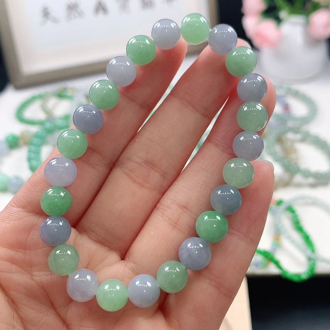 翡翠未镶嵌手链手链8mm